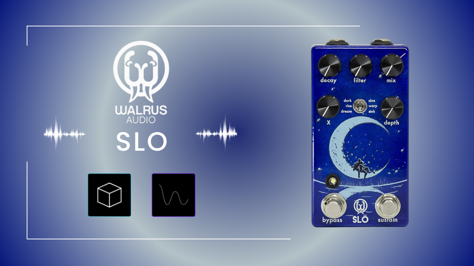 Walrus Audio SLO 3タイプのリバーブとモジュレーションを組み合わせた 